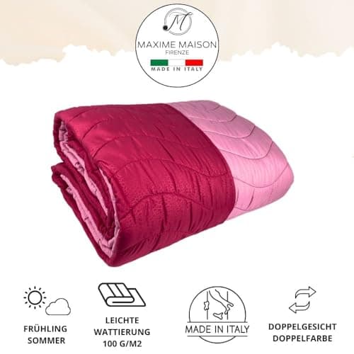 MAXIME MAISON Tagesdecke Fuchsia/Azalee 100 gr/mq Herbst/Frühling
