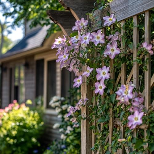 Kletterpflanze Clematis in einer PflanzerBINDE - Mix von 3 Pflanzen - Topf 9cm - Ideal für Anfänger