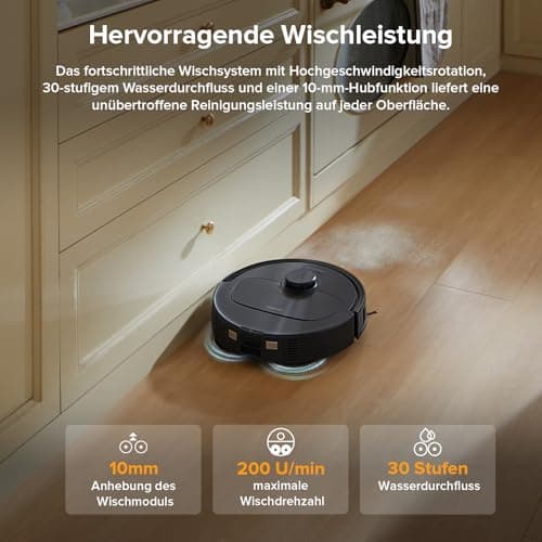 Roborock Qrevo Serie Saugroboter Schwarz mit 8000Pa Saugkraft und Wischfunktion QV 35A Set
Roborock Qrevo Serie Saugrobo
