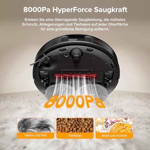 Roborock Qrevo Serie Saugroboter Schwarz mit 8000Pa Saugkraft und Wischfunktion QV 35A Set
Roborock Qrevo Serie Saugrobo