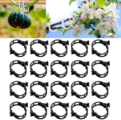 Neue Pflanzenclips für Kletterpflanzen Grün 100 Stück Befestigung Tomatenspieße Kunststoff Pflanzenkletterhilfe