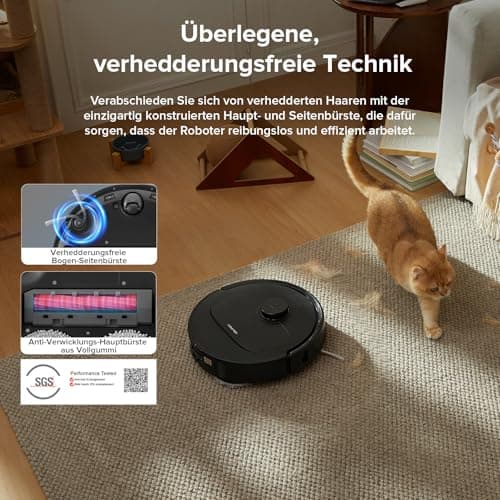 Roborock Qrevo Serie Saugroboter Schwarz mit 8000Pa Saugkraft und Wischfunktion QV 35A Set
Roborock Qrevo Serie Saugrobo