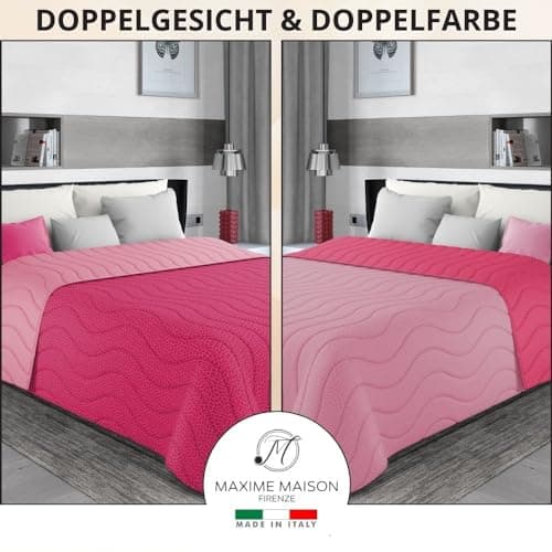 MAXIME MAISON Tagesdecke Fuchsia/Azalee 100 gr/mq Herbst/Frühling
