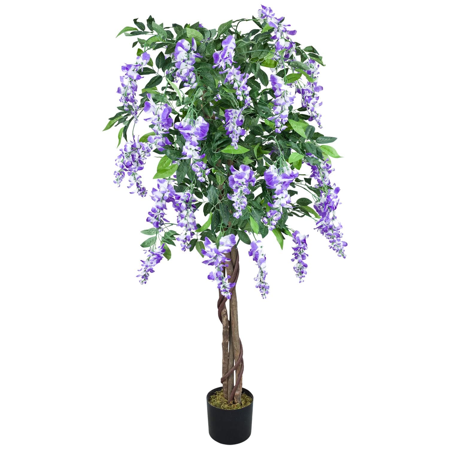 **Blauregen Wisteria Glyzinie Kunstpflanze wie echt für Wohnzimmer und Büros**
| **Decovego Kunstblume 160 cm für Innen