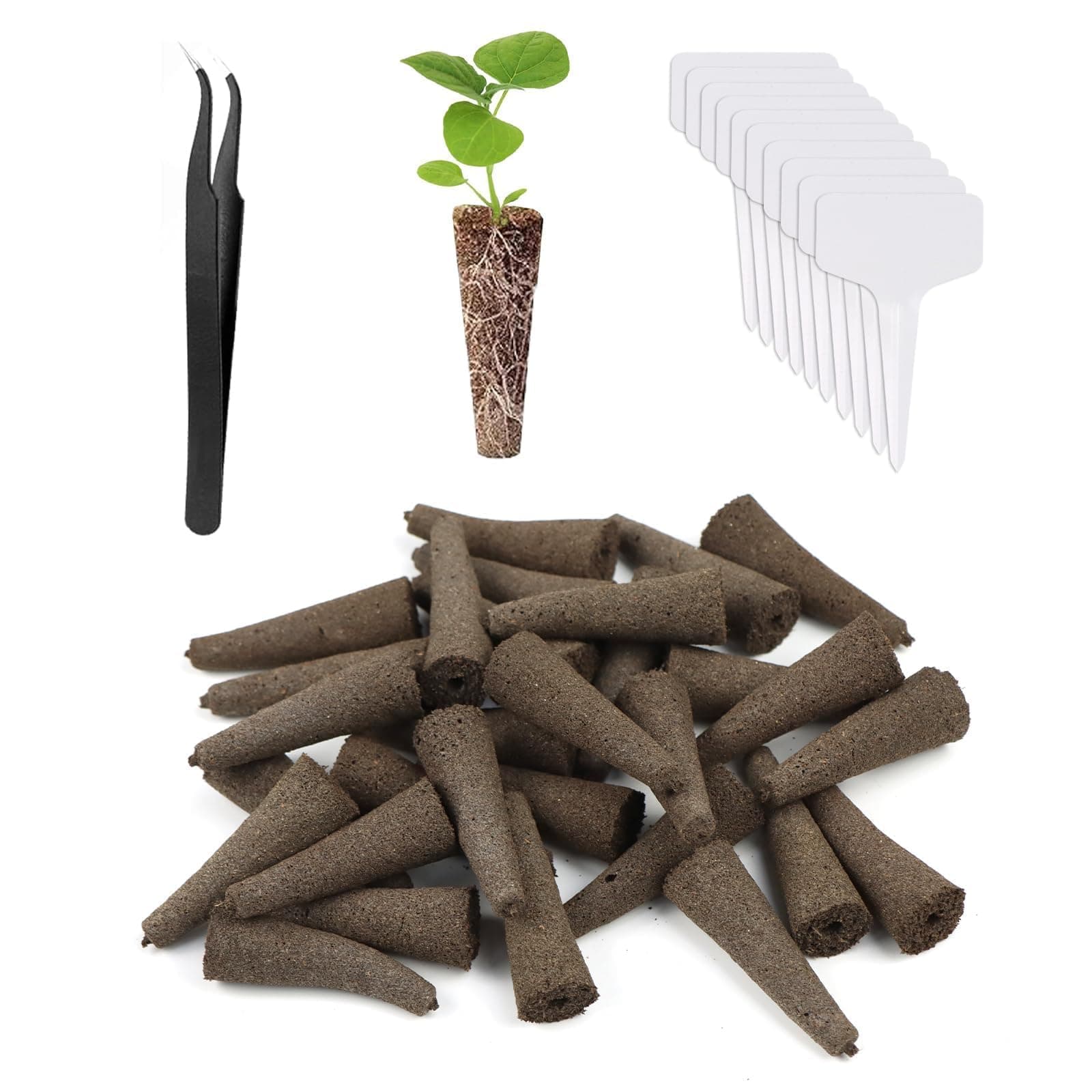 TSKDKIT 30 Stücke Ersatz-Zuchtschwämme, kompatibel mit AreoGarden, perfekt für Indoor Hydrokultur-Anzucht, ideal für Pfl