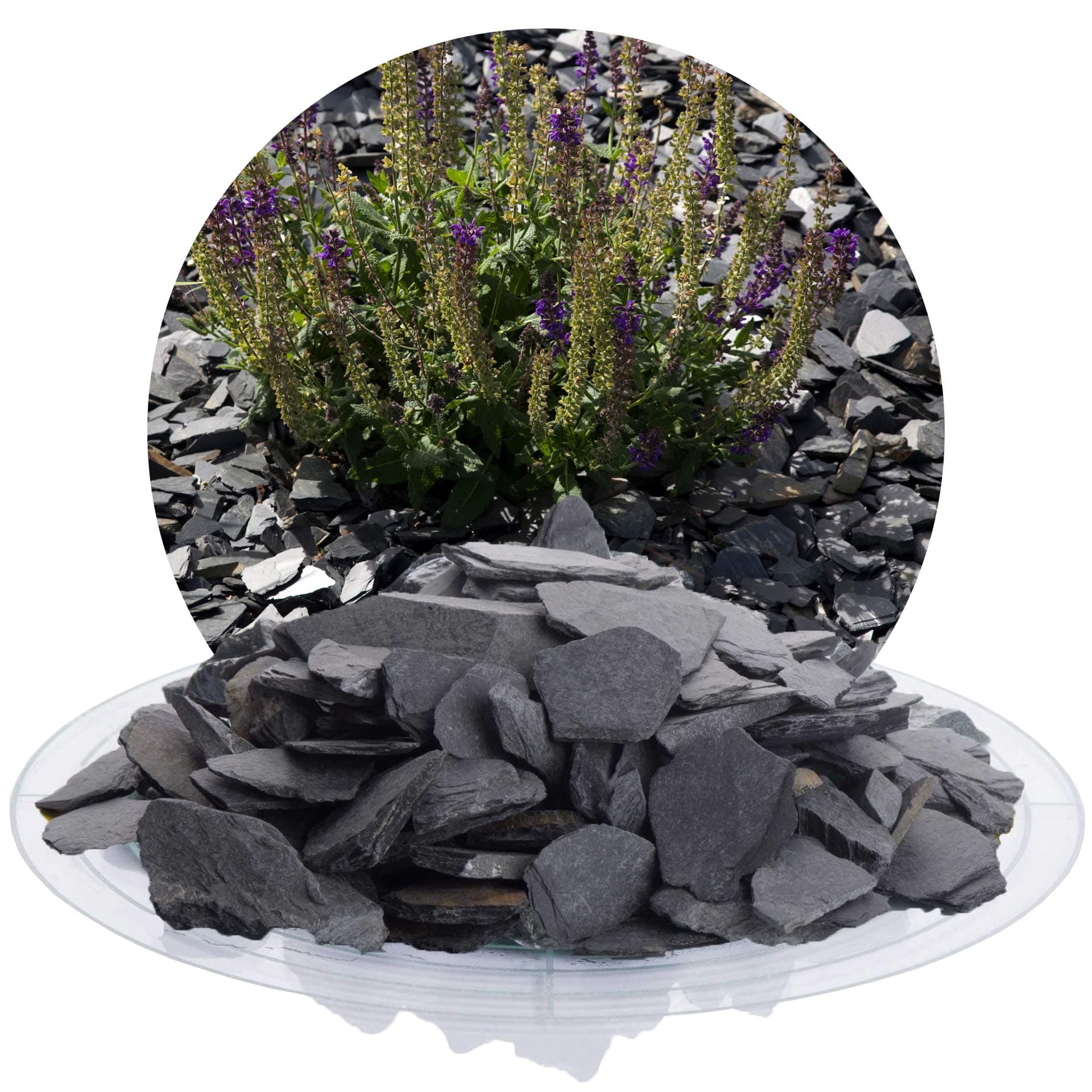 ∬ Schicker Mineral Schiefer Ziersplitt, farbechter Naturstein für deinen perfekten Garten!
|∬ Schieferbruch aus Deutschl